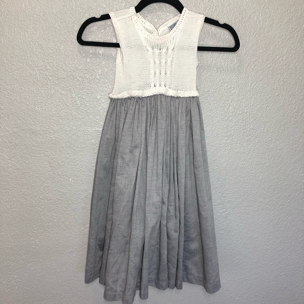 Bognar & Piccolini Cotton Crochet Top Full Length Dress
